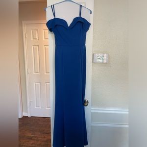 Blue prom dress.  Like new.  Worn once. Adult M